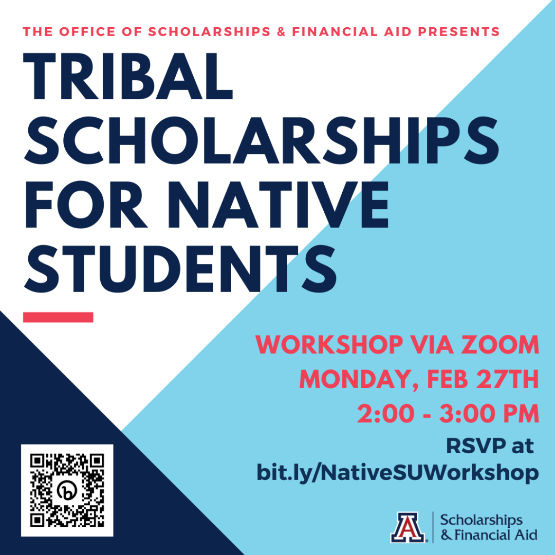 Tribal Scholarship for Native Students flyer