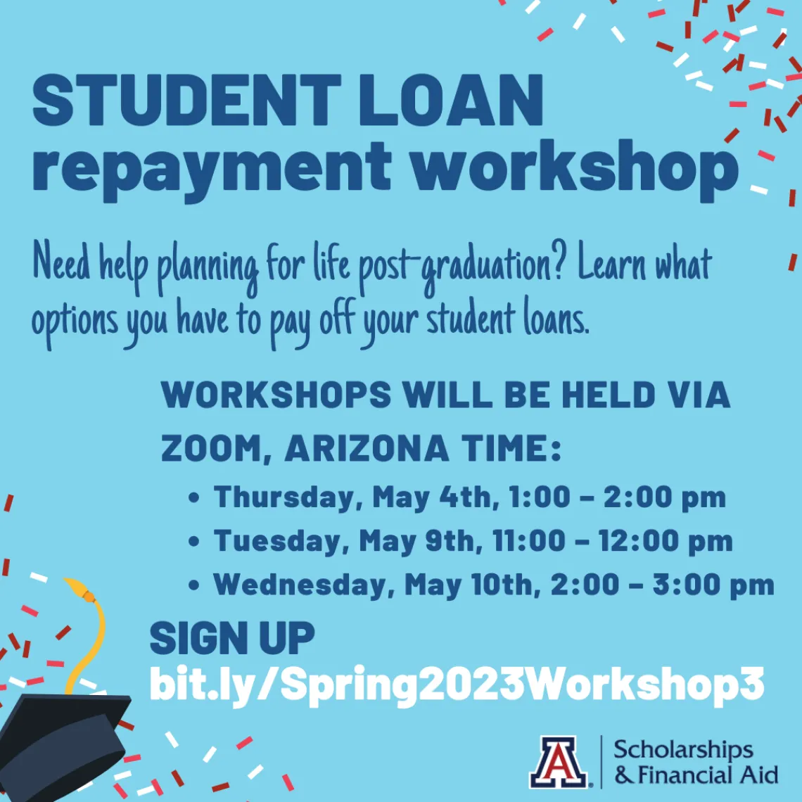 Student Loan Repayment workshop flyer