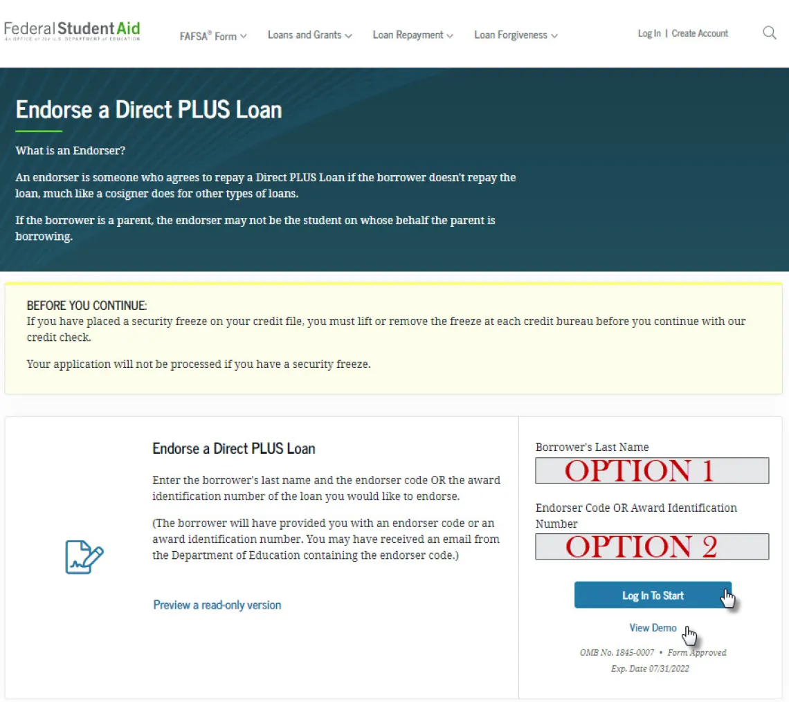 screenshot of steps 1 and 2